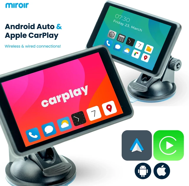 Alt view image 4 of 4 - Drivvplay M1003-7 portable Wireless Carplay and Android Auto Display | 7"