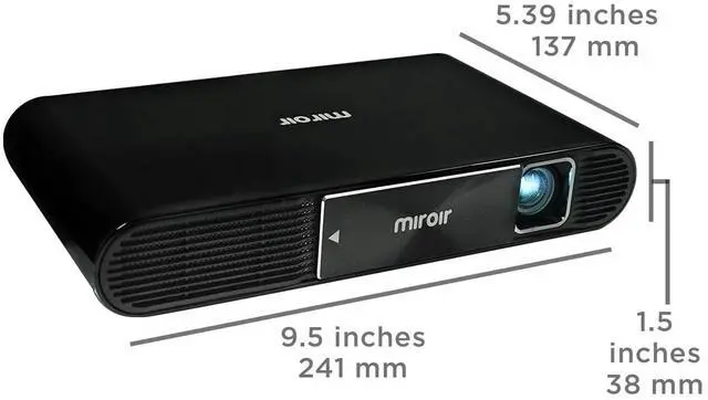 Alt view image 9 of 10 - Miroir M631 Ultra Pro 1080p Projector, 700 LED Lumens, Battery-Powered, USB Type C Video and Charge