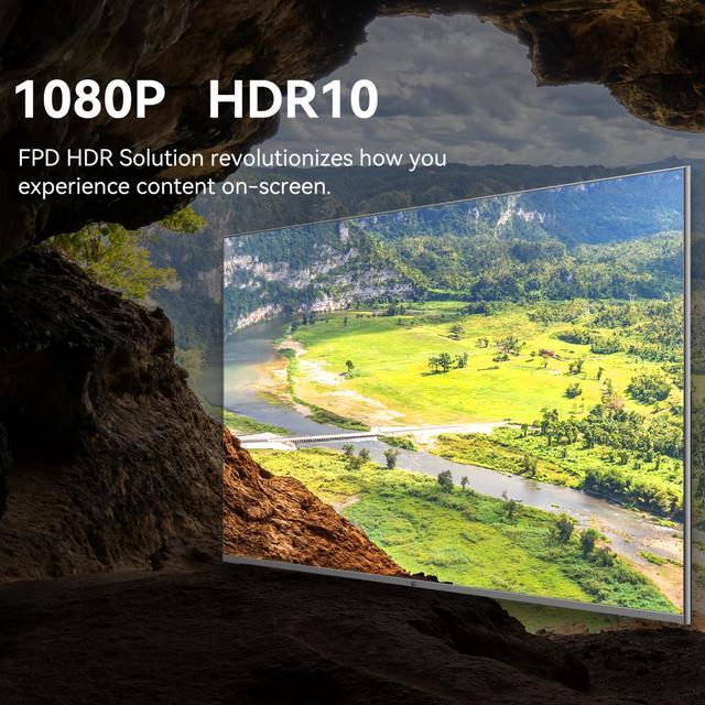 Alt view image 2 of 7 - FPD 43 Inch Smart TV Flat Screen Frame LED Television Full HD 1080p Google Cast Built in, Streaming Live Ultra Thin HDR10 Android TV, Bluetooth, Vesa, Hdmi, WiFi (Palette-Series 2025)