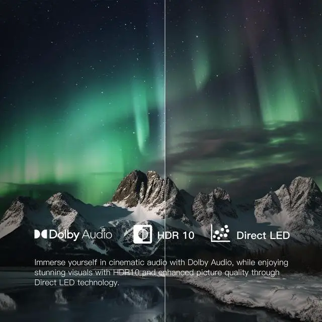 Alt view image 2 of 7 - FPD 43-inch Smart TV Google TV 1080p Full HD with Google Play and Chromecast Built-in, HDR 10, Dolby Audio, Voice Remote, Stream Live TV(Palette-Series, CG43-P3, 2024 Model)