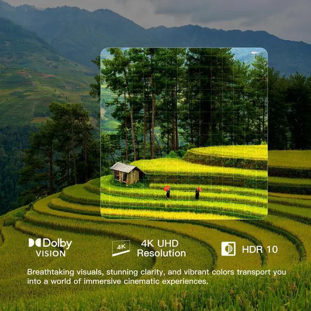 Alt view image 2 of 7 - FPD 43 Inch Smart TV 4K UHD LED Flat Screen Google TV with Google Cast, Bluetooth, HDMI, Streaming Live, HDR 10, Dolby Vision, Ultra Slim Television(Canvas-Series, CG43-C3, 2025)