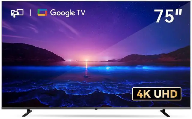 Main image of FPD 75 Inch Smart TV, 4K LED Google TV with Google Play Built-in Google Cast, HDR 10, Dolby Atmos & Vision MEMC, Voice Assistant Remote, UHD Flat Screen Television (CG75 C3-2024)
