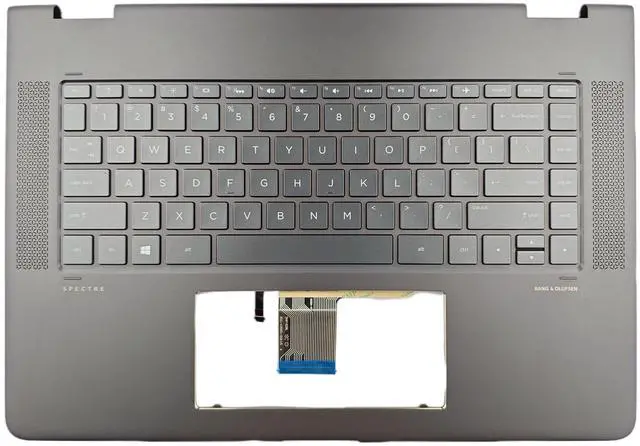 Main image of ZION New Palmrest w/Backlit Keyboard Brown For HP Spectre X360 15-BL 15.6" 914361-001