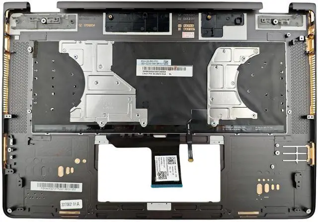 Alt view image 2 of 6 - ZION New Palmrest w/Backlit Keyboard Brown For HP Spectre X360 15-BL 15.6" 914361-001