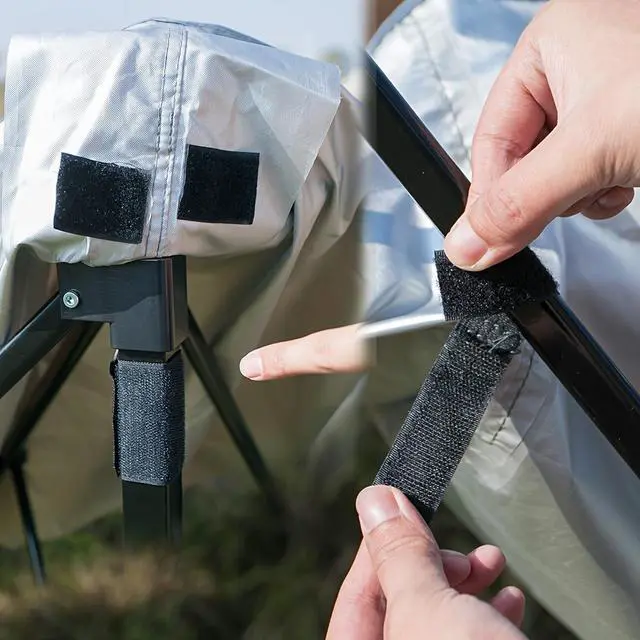 Alt view image 4 of 5 - 10'x10' Instant Pop-Up Canopy Replacement Top  UV Protected, Waterproof Yellow Cover with Ventilation, Suitable for 118.11x118.11inch Frame Without Center Pole Blue