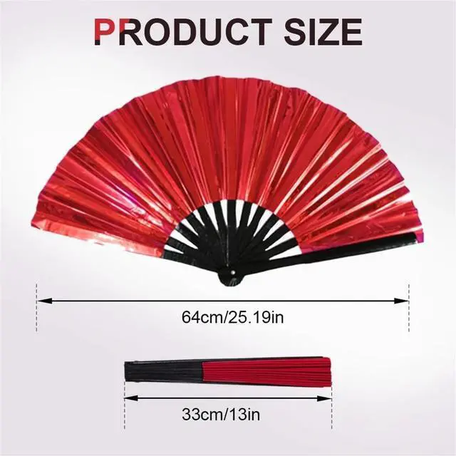 Alt view image 3 of 7 - Boots on The Ground Hand Fan, Clacking Fans for Line Dancing, Big Fans Handheld Line Dancing, Fashion Craft Folding Fan Iridescent Clacking Hand Fan (D)