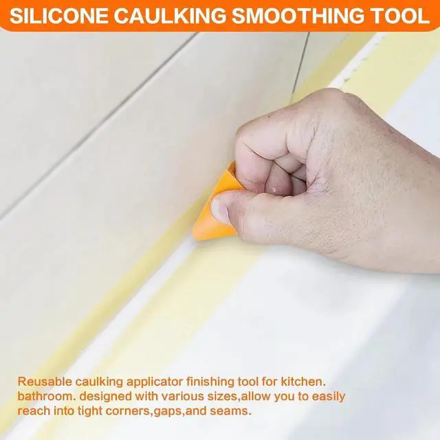 Alt view image 4 of 6 - JFEYV 4PCS Silicone Caulking Guide Tool,Caulk Applicator, Silicone Seam Tool, Caulking Finger Tool, Sealant Finishing Tool, Silicone Applicator Effective Sealing Tools For Kitchen, Bathroom, Joint