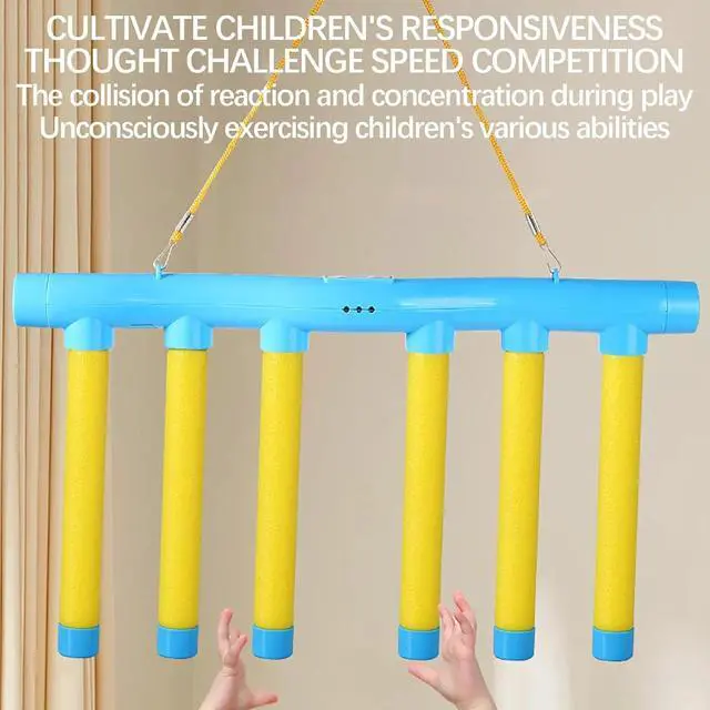 Alt view image 3 of 7 - Drop The Stick Game, Catch All Drop Sticks Game, Hand Eye Coordination Training, Reflex Challenge Game, Hand Eye Coordination Reaction Training Toy, 3 Adjustable Speed Catching Game