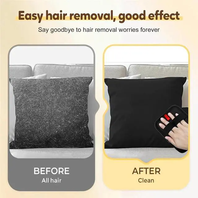 Alt view image 4 of 7 - Pet Hair Remover Gloves, Electrostatic Pet Hair Removal, Washable Reusable Pet Grooming Gloves For Cat & Dog