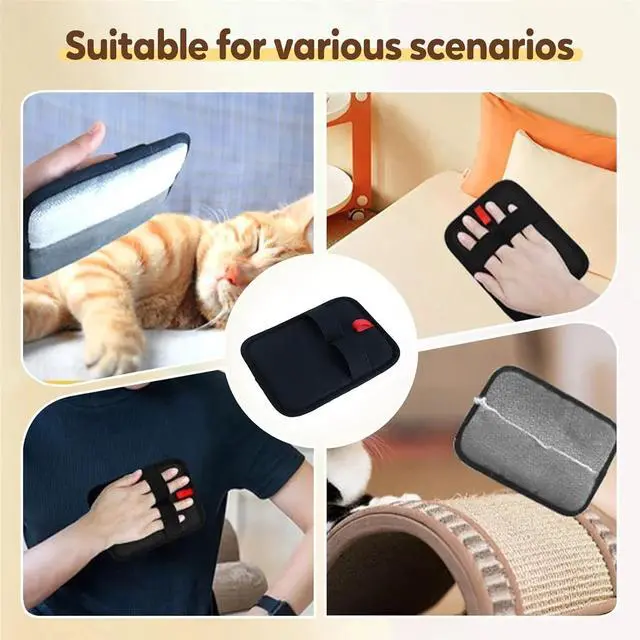 Alt view image 7 of 7 - Pet Hair Remover Gloves, Electrostatic Pet Hair Removal, Washable Reusable Pet Grooming Gloves For Cat & Dog