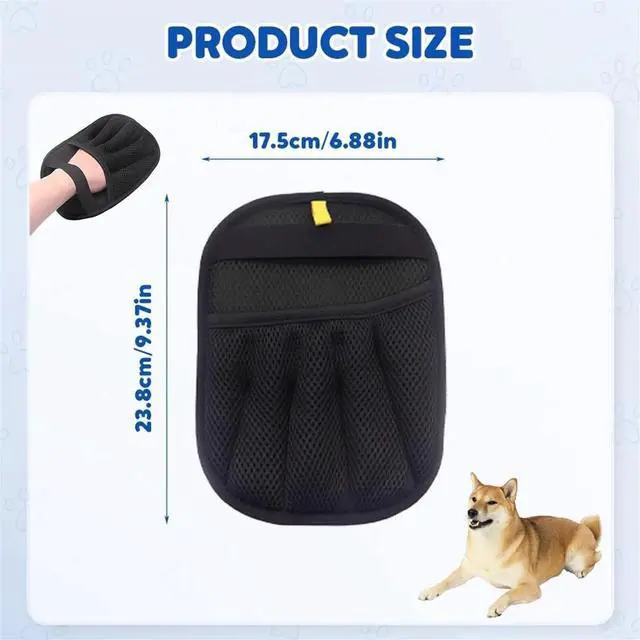 Alt view image 6 of 7 - Pet Hair Remover Gloves, Electrostatic Pet Hair Removal, Washable Reusable Pet Grooming Gloves For Cat & Dog