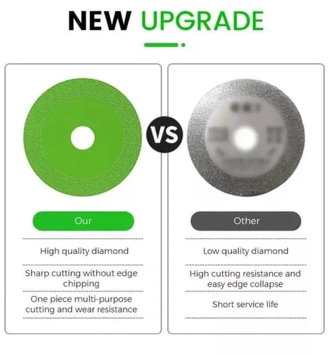 Alt view image 5 of 7 - Glass Cutting Disc, Ultra-Thin Diamond Cutting Disc Saw Blade Suitable for 4 Inch Angle Grinder, Glass Saw Ultra-Thin Saw Blade for Cutting and Grinding Glass, Jade, Crystal, Tile, Ceramic