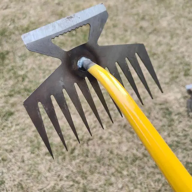 Alt view image 2 of 6 - JFEYV Multi-function 11-Teeth Manganese Steel Weeder for Garden Soil and Grass Cultivation