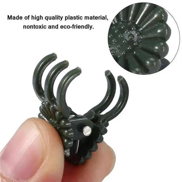 Alt view image 5 of 6 - JFEYV 50/100PCS Plant Clips Vine Clamp Plant Support for Grafting Tomato Butterfly Orchid Flowers Clip Garden Accessories Tools