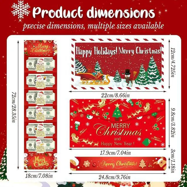 Alt view image 2 of 7 - Christmas Cash Gift Envelope, 2026 New Christmas Money Envelope, Multi-Functional Gift Card Holder Christma for Christma Party 3
