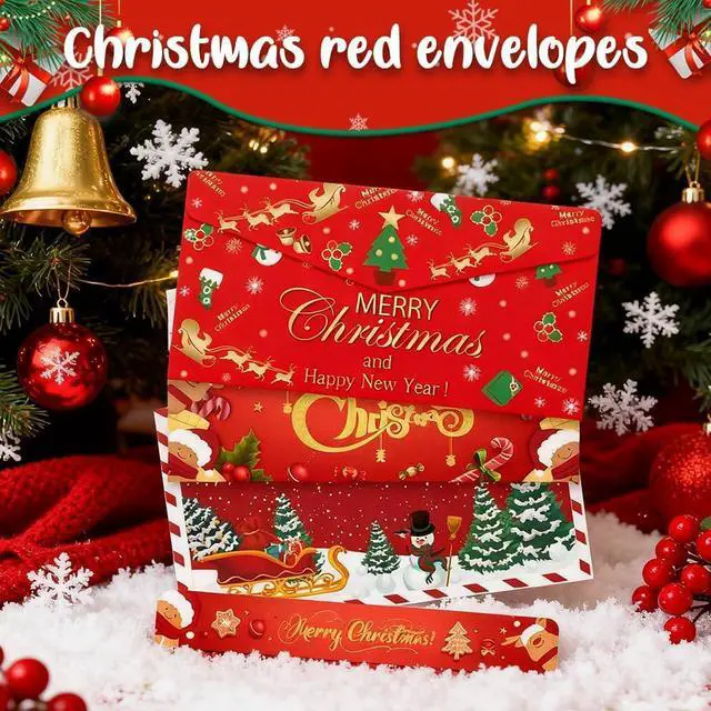 Alt view image 3 of 7 - Christmas Cash Gift Envelope, 2026 New Christmas Money Envelope, Multi-Functional Gift Card Holder Christma for Christma Party 3