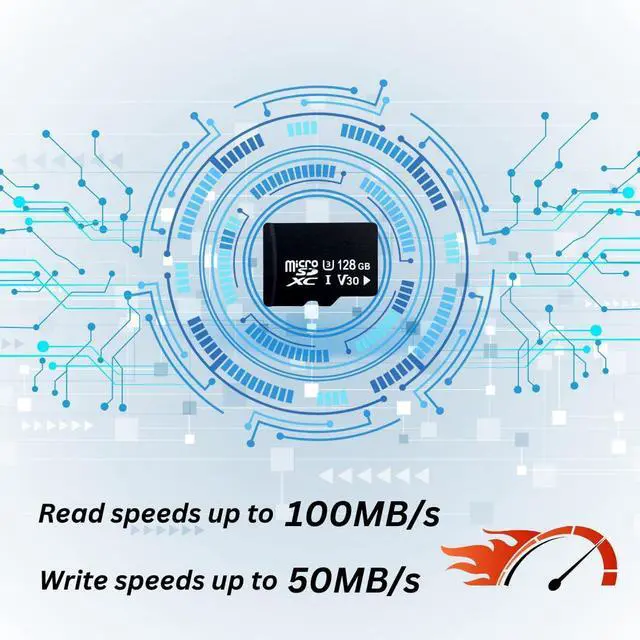 Alt view image 5 of 7 - Champion Computer|Original Micro SD Memory Card with Full-Size Adapter, U3, Read speed up to 100MB/s, 128GB, smartphone, Nitendo-Switch, Security Camera (U3- 64GB)