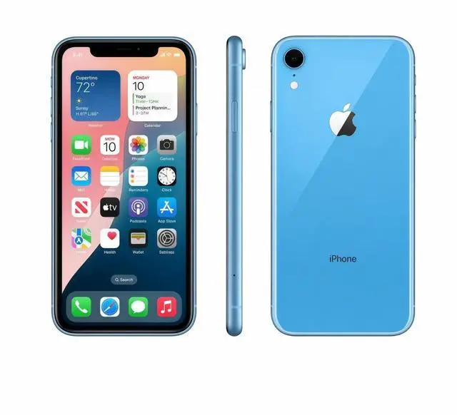 Main image of Apple iPhone XR 64GB Blue Refurbished Unlocked Phone, 6.1-inch Display, A12 Bionic Processor, Face ID, iOS Smartphone