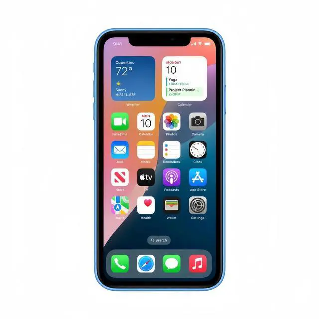 Alt view image 2 of 7 - Apple iPhone XR 64GB Blue Refurbished Unlocked Phone, 6.1-inch Display, A12 Bionic Processor, Face ID, iOS Smartphone