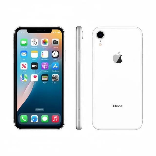 Main image of Refurbished Apple iPhone XR 64GB White Unlocked Smartphone, 6.1" Liquid Retina Display, A12 Bionic Chip, Face ID