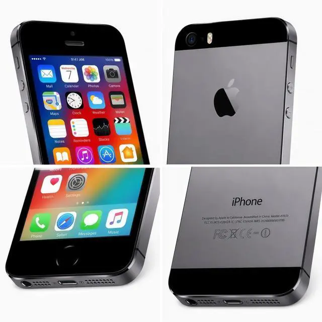 Alt view image 6 of 7 - Refurbished Apple iPhone 5s 16GB Space Gray Unlocked Smartphone, 4.0" LCD Retina Display, A7 Chip