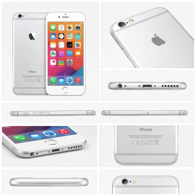 Alt view image 6 of 7 - Refurbished Apple iPhone 6 32GB Silver Unlocked Smartphone, 4.7" Retina HD Display, A8 Chip, iOS Cell Phone