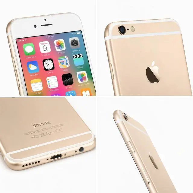 Alt view image 6 of 7 - Refurbished Apple iPhone 6 128GB Gold Unlocked Smartphone, 4.7" LCD Retina Display. A8 Chip
