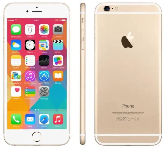 Main image of Refurbished Apple iPhone 6 Plus 16GB Gold Unlocked Smartphone, 5.5" Retina HD Display, A8 Chip, iOS Cell Phone