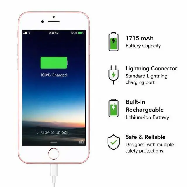 Alt view image 7 of 7 - Refurbished Apple iPhone 6s 16GB Rose Gold Unlocked Smartphone, 4.7" Retina HD Display, A9 Chip, iOS Cell Phone