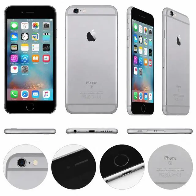 Alt view image 6 of 7 - Refurbished Apple iPhone 6s 16GB Space Gray Unlocked Smartphone, 4.7" Retina HD Display, A9 Chip, iOS Cell Phone