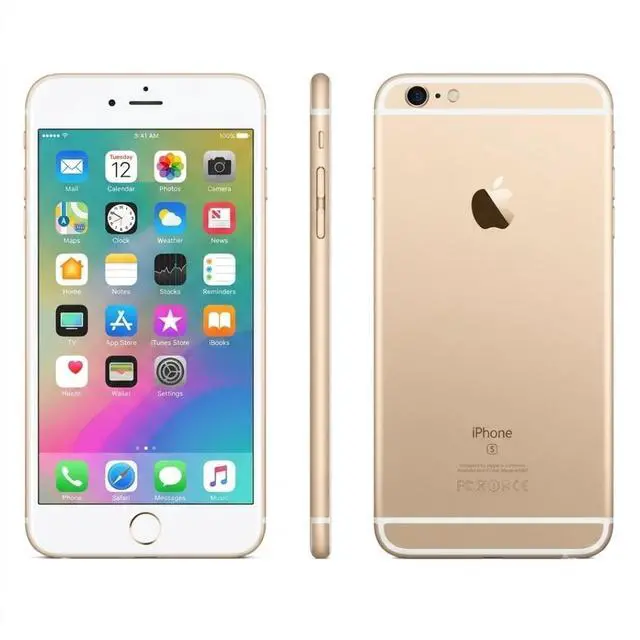 Main image of Refurbished Apple iPhone 6s Plus 128GB Gold Unlocked Smartphone, 5.5" Retina HD Display, A9 Chip, iOS Cell Phone