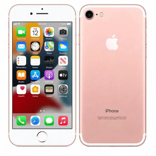 Main image of Refurbished Apple iPhone 7 128GB Rose Gold Unlocked Smartphone, 4.7" Retina HD Display, A10 Fusion Chip, iOS Cell Phone