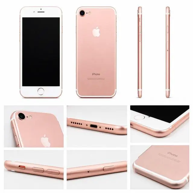 Alt view image 7 of 7 - Refurbished Apple iPhone 7 128GB Rose Gold Unlocked Smartphone, 4.7" Retina HD Display, A10 Fusion Chip, iOS Cell Phone