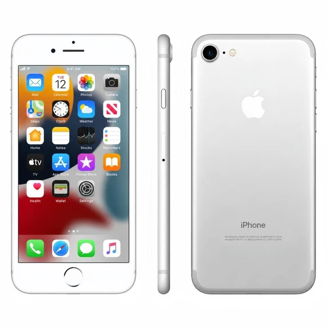 Main image of Refurbished Apple iPhone 7 32GB Silver Unlocked Smartphone, 4.7" Retina HD Display, A10 Fusion Chip, iOS Cell Phone