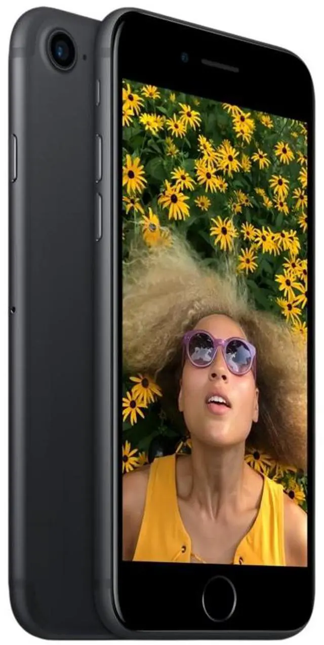 Main image of Refurbished Apple iPhone 7 128GB Matte Black Unlocked Smartphone, 4.7" Retina HD Display, A10 Fusion Chip, iOS Cell Phone