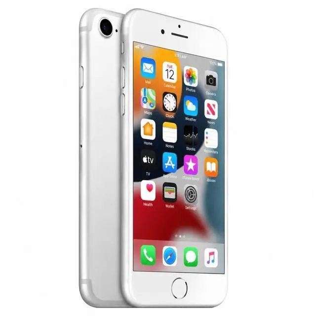 Main image of Refurbished Apple iPhone 7 128GB Silver Unlocked Smartphone, 4.7" Retina HD Display, A10 Fusion Chip, iOS Cell Phone
