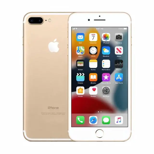 Alt view image 2 of 5 - Refurbished Apple iPhone 7 Plus 128GB Gold Unlocked Smartphone, 5.5" Retina HD Display, A10 Fusion Chip, Dual Camera, iOS Cell Phone
