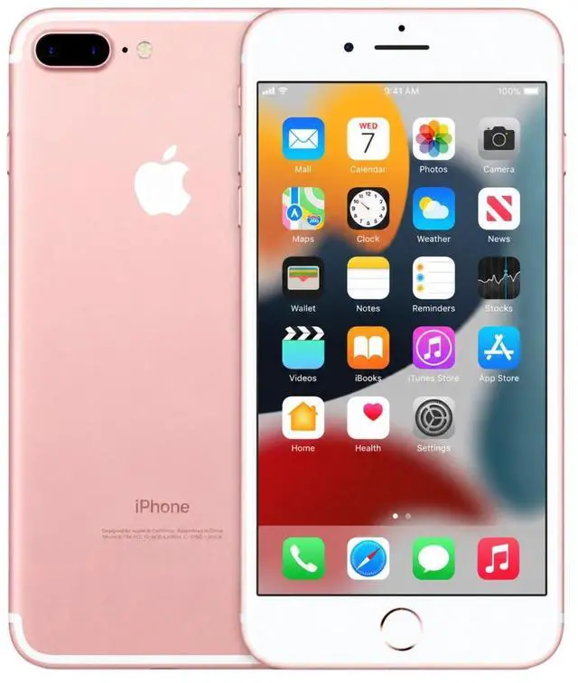 Alt view image 2 of 5 - Refurbished Apple iPhone 7 Plus 128GB Rose Gold Unlocked Smartphone, 5.5" Retina HD Display, A10 Fusion Chip, Dual Camera, iOS Cell Phone
