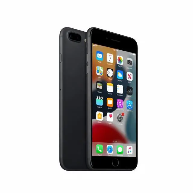 Alt view image 5 of 5 - Refurbished Apple iPhone 7 Plus 128GB Matte Black Unlocked Smartphone, 5.5" Retina HD Display, A10 Fusion Chip, Dual Camera, iOS Cell Phone