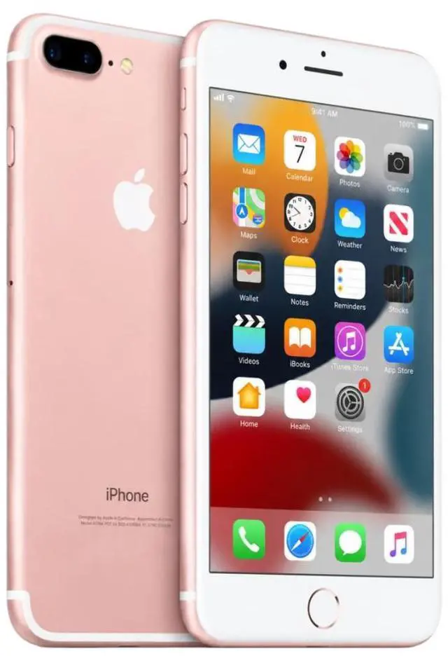 Alt view image 3 of 5 - Refurbished Apple iPhone 7 Plus 128GB Rose Gold Unlocked Smartphone, 5.5" Retina HD Display, A10 Fusion Chip, Dual Camera, iOS Cell Phone