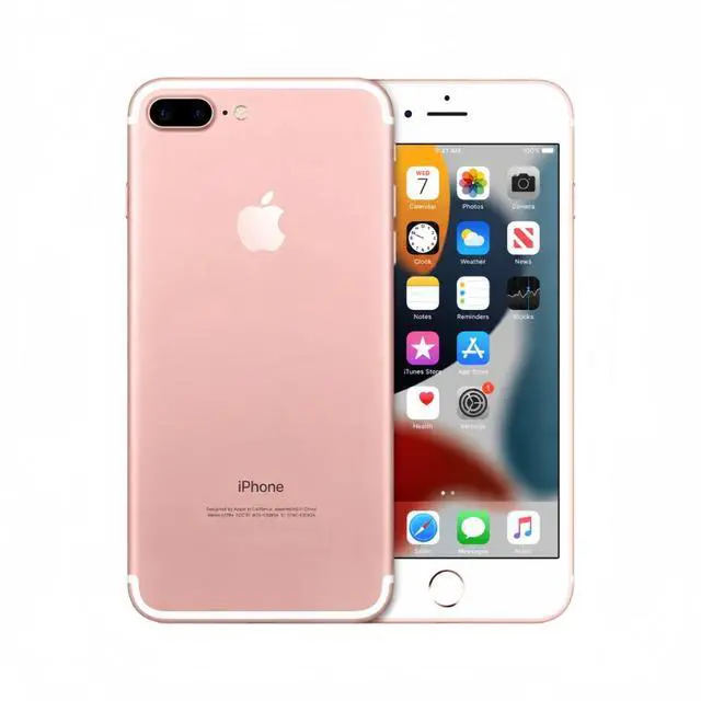 Alt view image 5 of 5 - Refurbished Apple iPhone 7 Plus 128GB Rose Gold Unlocked Smartphone, 5.5" Retina HD Display, A10 Fusion Chip, Dual Camera, iOS Cell Phone