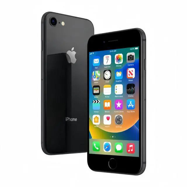Main image of Refurbished Apple iPhone 8 64GB Space Gray Unlocked Smartphone, 4.7" Retina HD Display, A11 Bionic Chip, iOS Cell Phone