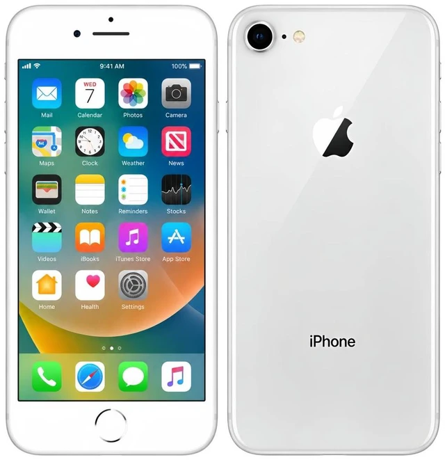 Main image of Refurbished Apple iPhone 8 64GB Silver Unlocked Smartphone, 4.7" Retina HD Display, A11 Bionic Chip, iOS Cell Phone