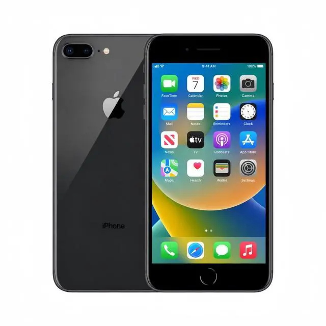 Alt view image 2 of 5 - Refurbished Apple iPhone 8 Plus 64GB Space Gray Unlocked Smartphone, 5.5" Retina HD Display, A11 Bionic Chip, Dual Camera, iOS Cell Phone