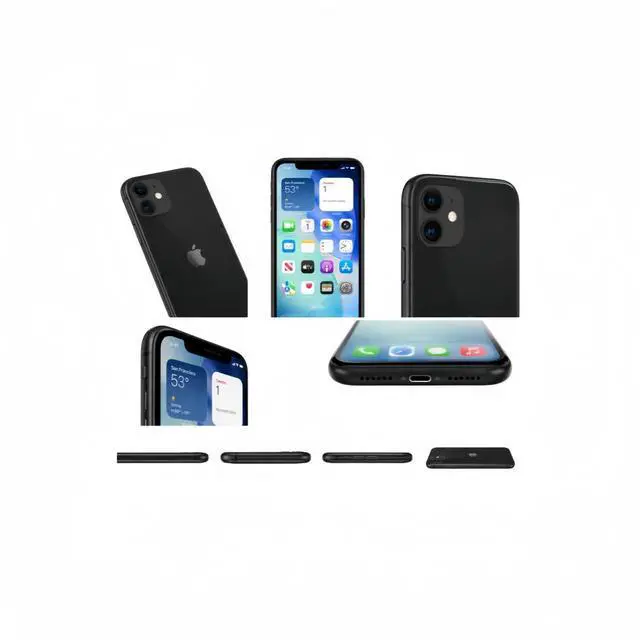 Alt view image 6 of 7 - Refurbished Apple iPhone 11 64GB Black Unlocked Smartphone, 6.1-inch Liquid Retina HD Display, A13 Bionic Chip