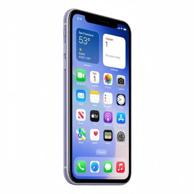 Alt view image 3 of 7 - Refurbished Apple iPhone 11 64GB Purple Unlocked Smartphone, 6.1-inch Liquid Retina HD Display, A13 Bionic Chip