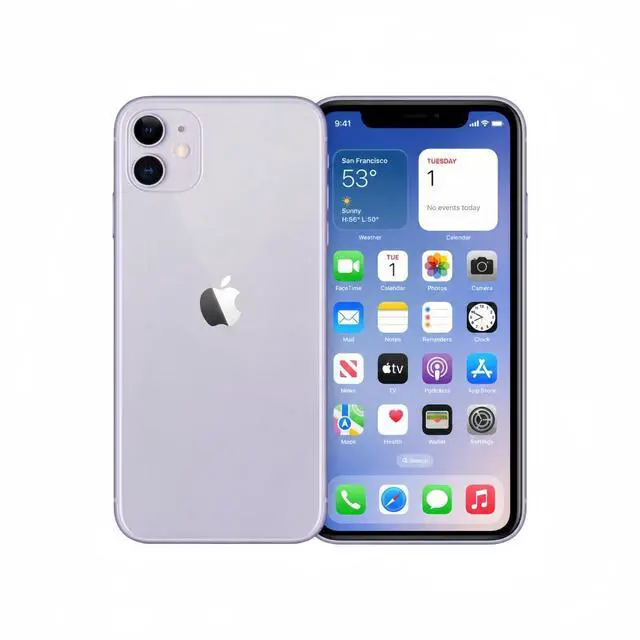 Main image of Refurbished Apple iPhone 11 64GB Purple Unlocked Smartphone, 6.1-inch Liquid Retina HD Display, A13 Bionic Chip