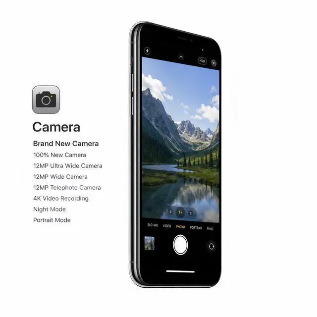 Alt view image 5 of 7 - Apple iPhone 11 Pro Unlocked Smartphone 64GB Silver 5.8 Inch Display A13 Bionic Chip 12MP Triple Camera No Contract Single Unit