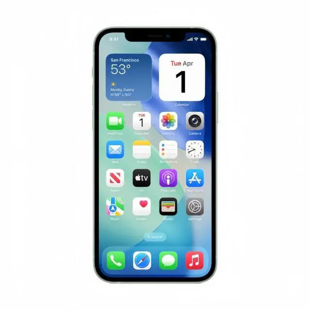 Alt view image 2 of 6 - Apple iPhone 12 Unlocked Smartphone 64GB Green 6.1 Inch Display A14 Bionic Chip 12MP Dual Camera No Contract Single Unit