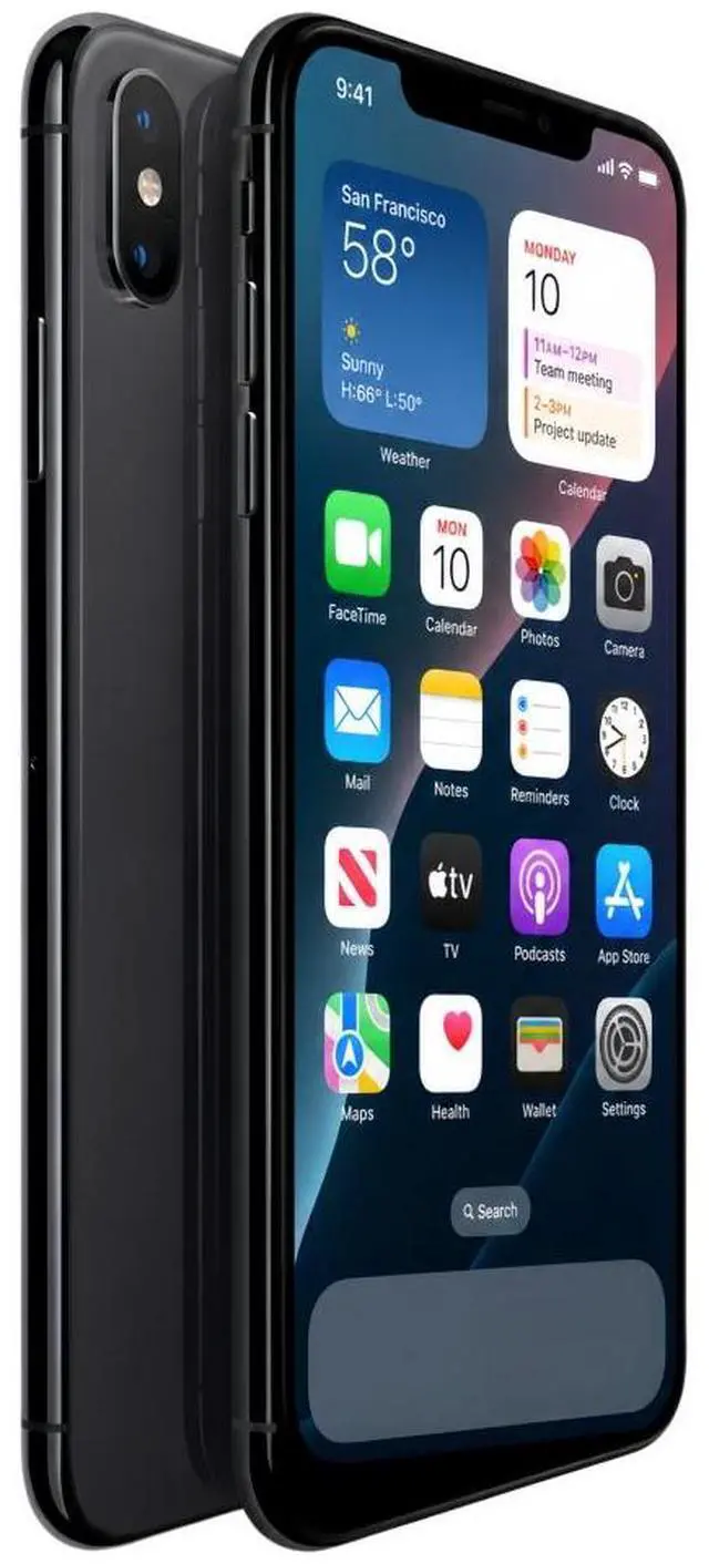 Alt view image 2 of 6 - Apple iPhone Xs Max Unlocked Smartphone 64GB Space Gray 6.5 Inch Display A12 Bionic Chip 12MP Dual Camera No Contract Single Unit